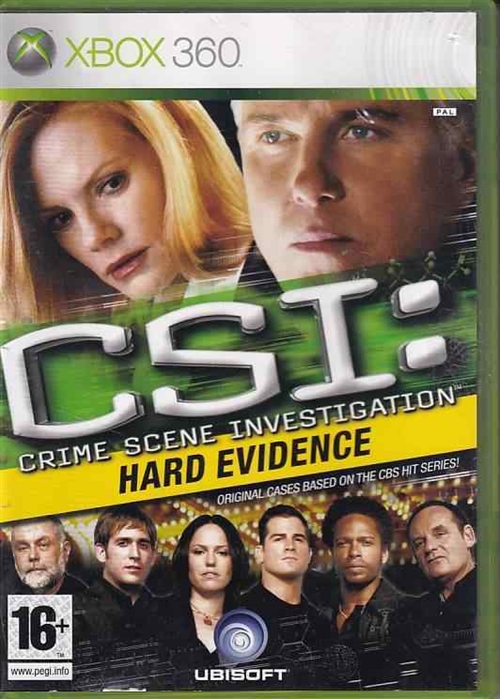 CSI Crime Scene Investigation Hard Evidence - XBOX 360 (B Grade) (Genbrug)
